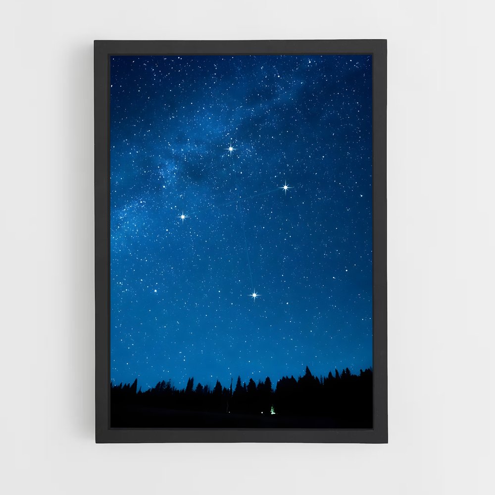 Poster Éblouissant Southern Cross – affiche Constellations (vue 2)